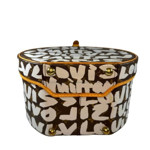 Louis Vuitton Graffiti Hat Box Trunk Boite Chapeau 30 bag vintage LV Sprouse - Picture 5 of 16